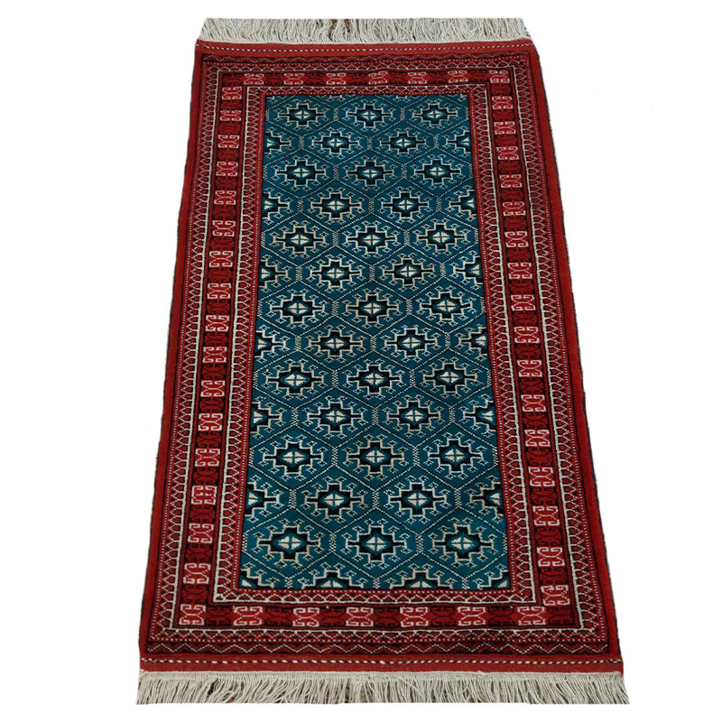 قالیچه دستباف ترکمنی 130/80 متری - کد 2/46