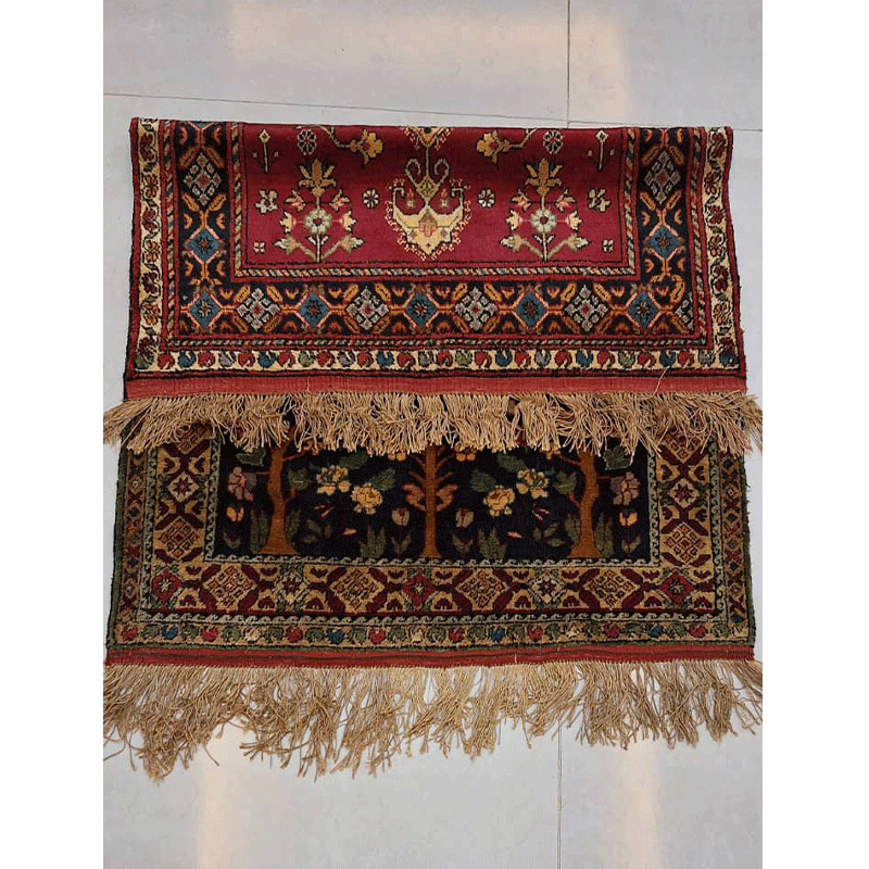 قالیچه دورو ابریشم دستباف